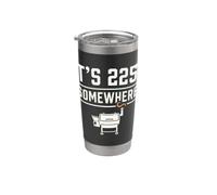 It's 225 Somewhere Funny BBQ Smoker Grill Quote Vaso térmico de acero inoxidable de doble pared