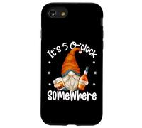 Its 5 O Clock Somewhere Funny GNOME Quote For Bourbon Lover Carcasa para iPhone SE (2020) / 7/8