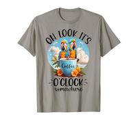 It's 5 O'Clock Somewhere Drinking Parrot Coffee O Clock Time Camiseta