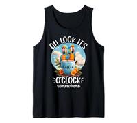 It's 5 OClock Somewhere Drinking Parrot Coffee O Clock Time Camiseta sin Mangas