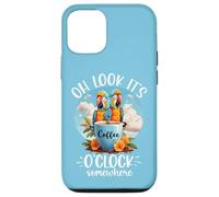 It's 5 OClock Somewhere Drinking Parrot Coffee O Clock Time Carcasa para iPhone 12/12 Pro