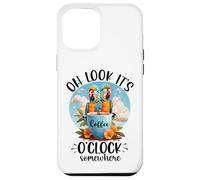 It's 5 O'Clock Somewhere Drinking Parrot Coffee O Clock Time Carcasa para iPhone 12 Pro Max