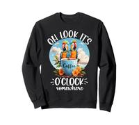 It's 5 OClock Somewhere Drinking Parrot Coffee O Clock Time Sudadera