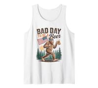 Its A Bad Day To Be A Beer 4th Of July Funny Beer Bigfoot Camiseta sin Mangas