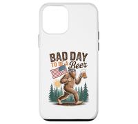 Its A Bad Day To Be A Beer 4th Of July Funny Beer Bigfoot Carcasa para iPhone 12 mini