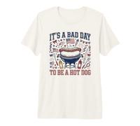 It's A Bad Day To Be A Hot Dog 4 de Julio Funny Hot Dog Camiseta Premium