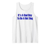 It's A Bad Day To Be A Hot Dog 4 de Julio Funny Hot Dog Camiseta sin Mangas