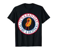 It's a Bad Day To Be A Hotdog Wiener Funny Red White and Blue Camiseta