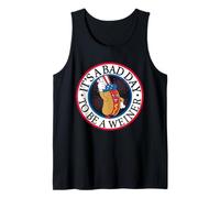 It's a Bad Day To Be A Weiner Funny Rojo, Blanco y Azul Camiseta sin Mangas