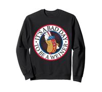 It's a Bad Day To Be A Weiner Funny Rojo, Blanco y Azul Sudadera