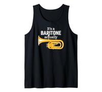 It's a Baritone Actually Una Broma Barítono Instrumento Camiseta sin Mangas