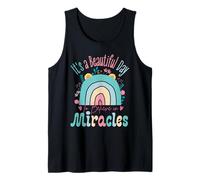 It's a Beautiful Day to Believe in Miracles Inspirational Camiseta sin Mangas