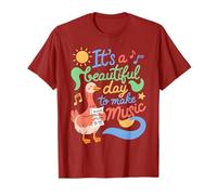 It's A Beautiful Make Music Day Pink Goose Choir Teacher Camiseta