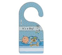 It's a Boy/Girl Baby Shower Door Hanger, recuerdo personalizado, decoración colgante (bebé niño)