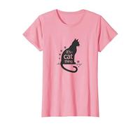 It's A Cat Thing - Arte de Silueta de Amante felino Camiseta, Mujer, Rosado, L