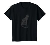 It's A Cat Thing - Arte de Silueta de Amante felino Camiseta, Niños, Negro, 4 años