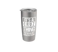 It's A Cruz Thing You Wouldn't Understand Family Name Vaso térmico de acero inoxidable de doble pared
