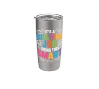 It's A Full Time Job Being This Smart Inteligente Vaso térmico de acero inoxidable de doble pared