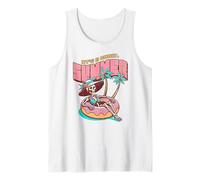 It's a Ghoul Summer Skeleton Funny Spooky Summerween Retro Camiseta sin Mangas