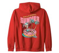 It's a Ghoul Summer Skeleton Funny Spooky Summerween Retro Sudadera con Capucha