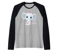 It's A Girl - Anuncio de bebé Lindo Camiseta Manga Raglan