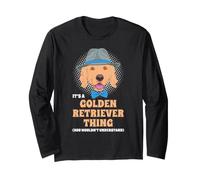 It's A Golden Retriever Thing Hipster Perro Retro Vintage Manga Larga