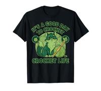 It's A Good Day To Crochet Crochet Life Cat Camiseta