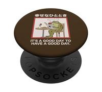 It's A Good Day To Have A Good Day Frog Positive Cita PopSockets PopGrip Adhesivo