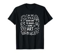 It's A Good-Day To Make Some Art Colorful Drawing Print Camiseta