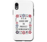 It's a Good Day to Protect Democracy Flag,Save Our Democracy Carcasa para iPhone XR