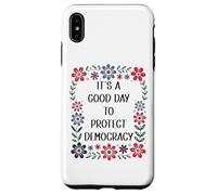 It's a Good Day to Protect Democracy Flag,Save Our Democracy Carcasa para iPhone XS MAX