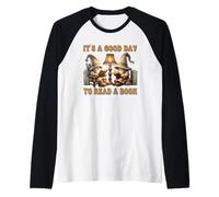 Its A Good Day To Read A Book Introvert Gnomes For Bookworm Camiseta Manga Raglan