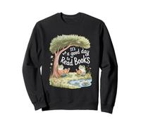 It's A Good Day To Read Book Retro Funny Frog Toad Sudadera