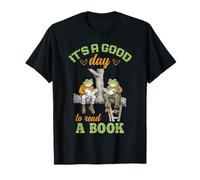 It's a Good Day to Read Frog Reading Quote for Book Lovers Camiseta