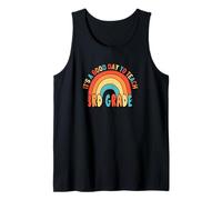 It's a Good Day To Teach 3rd Rainbow Heart 70s Retro Boho Camiseta sin Mangas