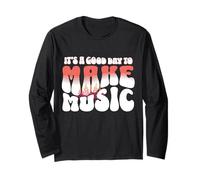 It's A Good Time Day Make Music Band Teacher Retro Musician Manga Larga
