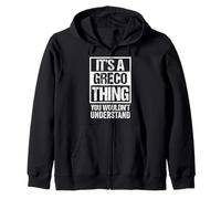 It's A Greco Thing You Wouldn't Understand Family Name Sudadera con Capucha