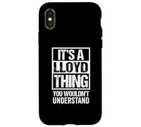It's A Lloyd Thing You Wouldn't Understand Surname Name Carcasa para iPhone X/XS