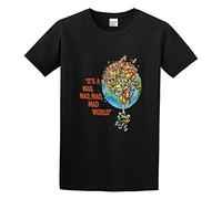 It's A Mad Mad *4 World Movie Unisex 100% Cotton Short-Sleeve T-Shirts Black XXXL
