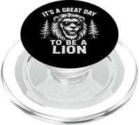 It's A Nice Day To Be A Lion - Divertido Amante de los Animales de león PopSockets PopGrip para MagSafe
