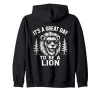 It's A Nice Day To Be A Lion - Divertido Amante de los Animales de león Sudadera con Capucha
