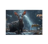 It'S A Rainy Day For Little Deer - Rompecabezas de 1000 piezas para adultos, rompecabezas de madera para adultos, regalos para decoración del hogar