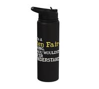 It's A Ren Fair Thing Joust Medieval Divertida Justa Stainless Steel Insulated Water Bottle