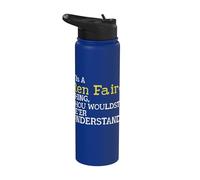 It's A Ren Fair Thing Joust Medieval Divertida Justa Stainless Steel Insulated Water Bottle
