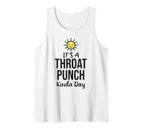 Its a Throat Punch Kinda Day Funny Farewell Coworker Leaving Camiseta sin Mangas