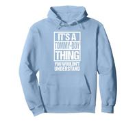 It's A Tommy-Boy Thing You Wouldn't Understand Pet Name Sudadera con Capucha, Unisex para Adultos, Azul Polvoriento, XXL