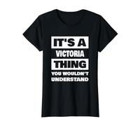 It's A Victoria Thing Funny Victoria Name Daying Camiseta gráfica económica, Mujer, Negro, XL