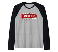 It's a Voter Thing US Civic Duty Election Democracy I Voted Camiseta Manga Raglan