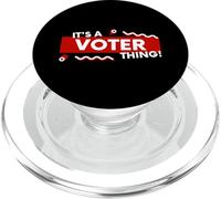 It's a Voter Thing US Civic Duty Election Democracy I Voted PopSockets PopGrip para MagSafe