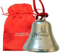 It's A Wonderful Life - Adorno de Navidad con Cinta en Caja de Regalo, Recuerdo de película de Acero, Metal, decoración de Recuerdo, Fabricado en Estados Unidos